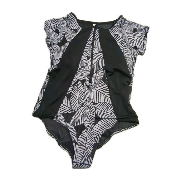 Swim By CACIQUE Active No Wire Lightly Lined Full Coverage One-Piece Swimsuit 18 - Picture 1 of 13